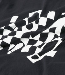 Printed Cross Crew Neck T-shirt - Foot Print