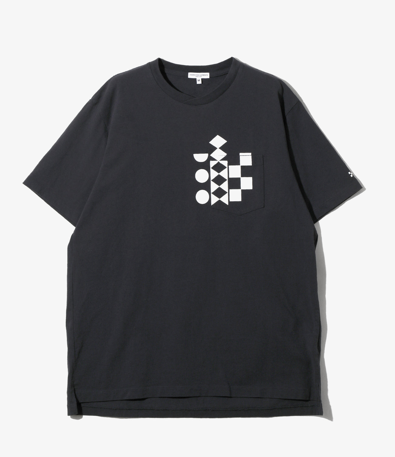 Printed Cross Crew Neck T-shirt -  Multi Pattern