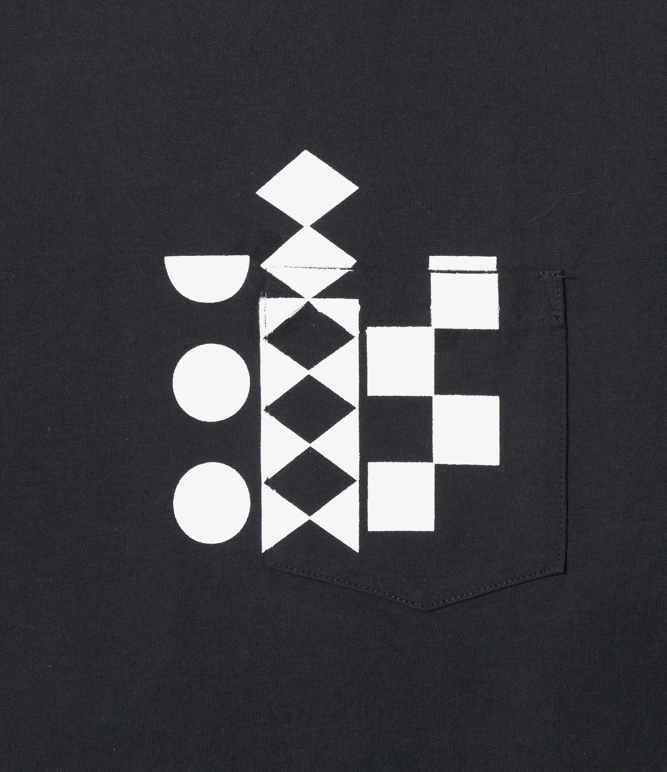Printed Cross Crew Neck T-shirt -  Multi Pattern