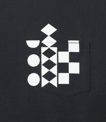 Printed Cross Crew Neck T-shirt -  Multi Pattern