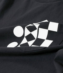 Printed Cross Crew Neck T-shirt -  Multi Pattern