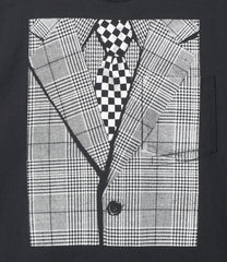 Printed Cross Crew Neck T-shirt - Suit