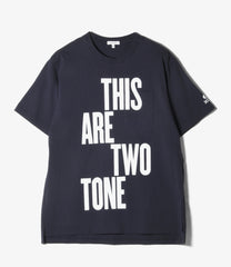 Printed Cross Crew Neck T-shirt - This Are
