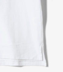 Printed Cross Crew Neck T-shirt -  Flower