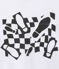 Printed Cross Crew Neck T-shirt - Foot Print