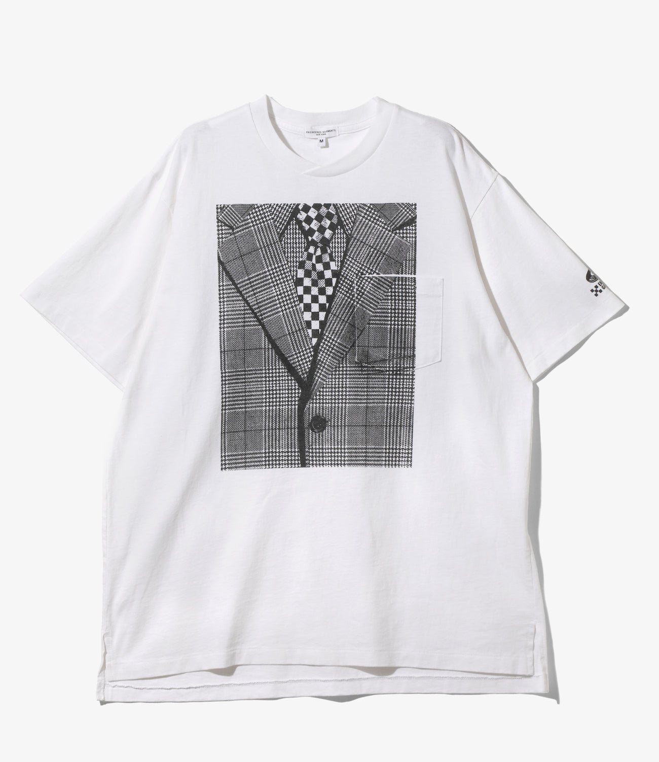 Printed Cross Crew Neck T-shirt - Suit