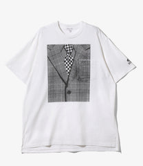 Printed Cross Crew Neck T-shirt - Suit