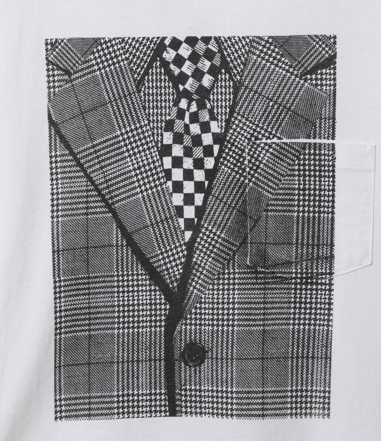 Printed Cross Crew Neck T-shirt - Suit