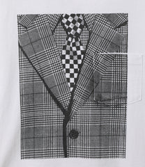 Printed Cross Crew Neck T-shirt - Suit