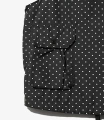 Field Vest - Nylon Polka Dot Taffeta