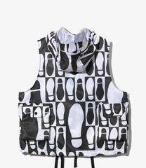 Field Vest - Foot Print Polyester Pilot Twill
