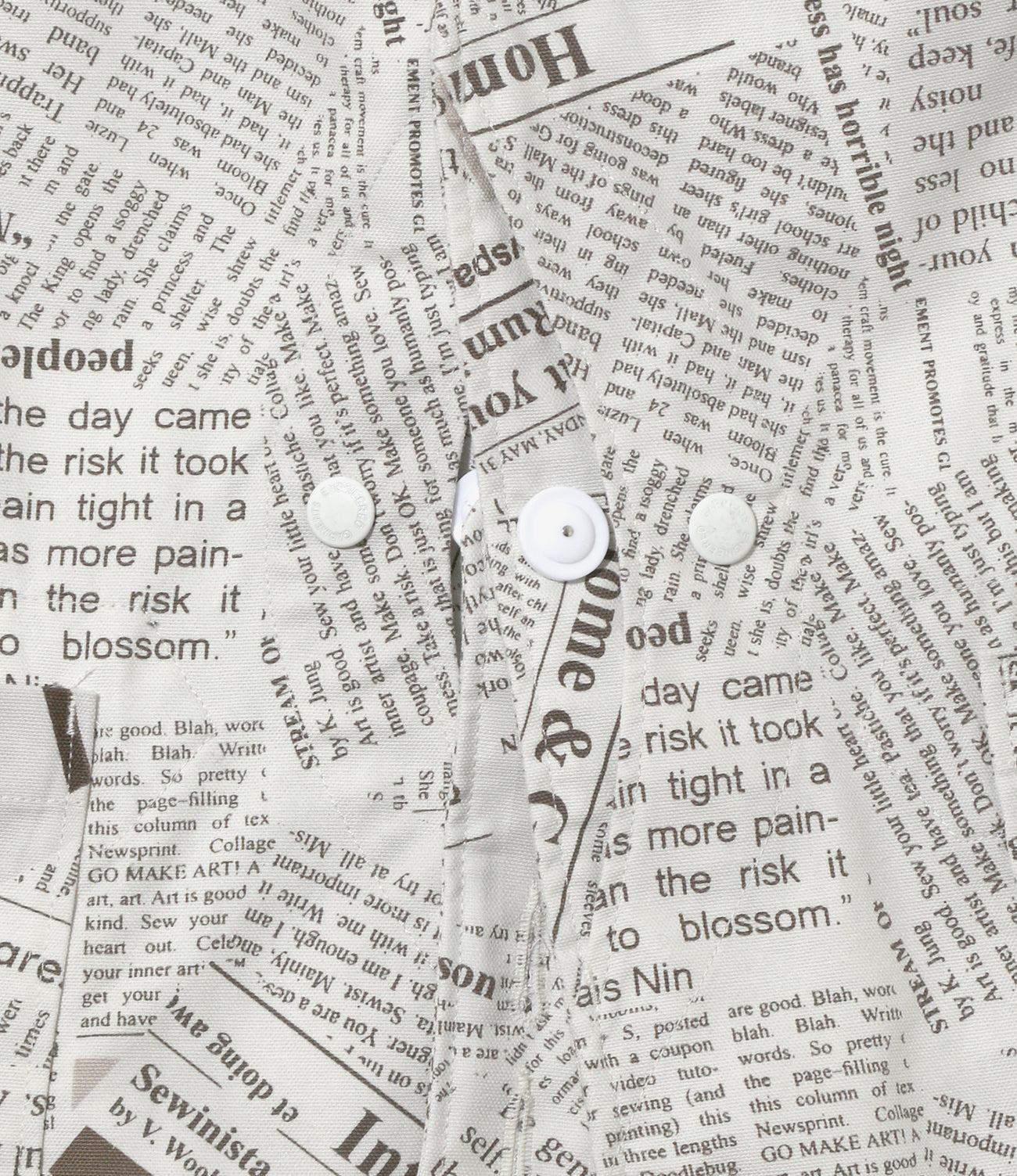 Upland Vest - Newspaper Print Canvas