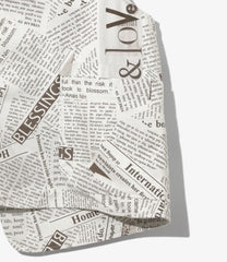 Upland Vest - Newspaper Print Canvas