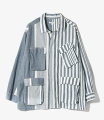 BDU Jacket - Stripe Cotton Chambray
