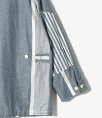BDU Jacket - Stripe Cotton Chambray