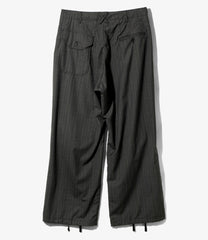 Over Pant - Glen Plaid Tropical Wool