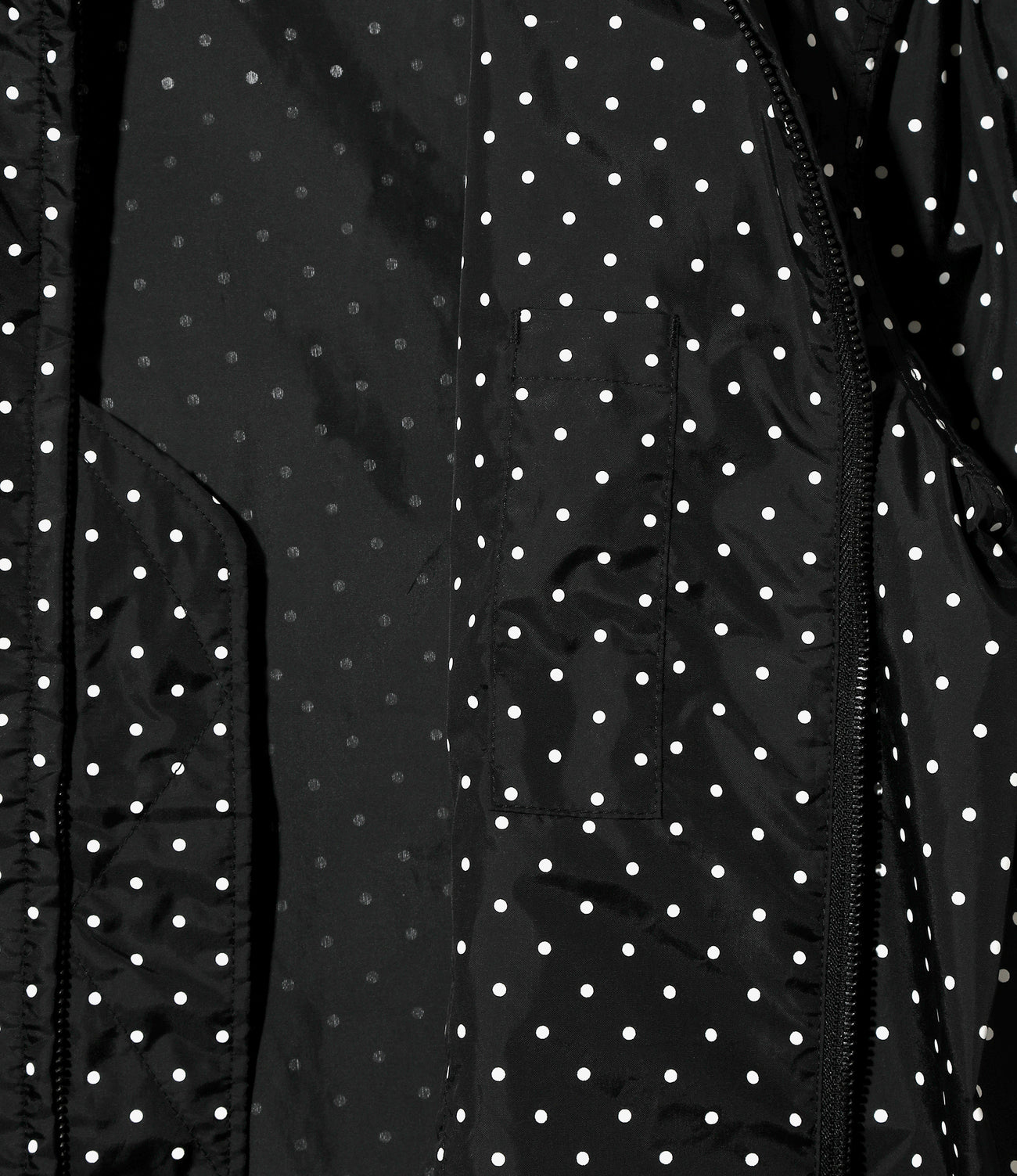 Claigton Jacket - Nylon Polka Dot Taffeta