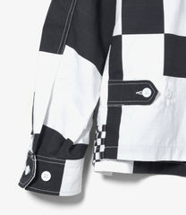 Claigton Jacket - Checker Print Cotton Ripstop