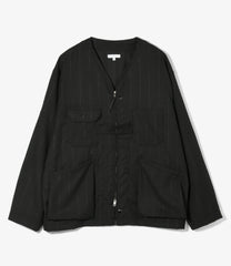 Cardigan Jacket - Polyester Lurex Stripe
