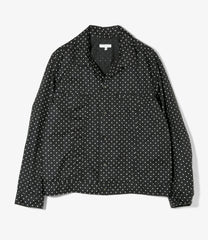 Type 5 Jean Jacket - Nylon Polka Dot Taffeta