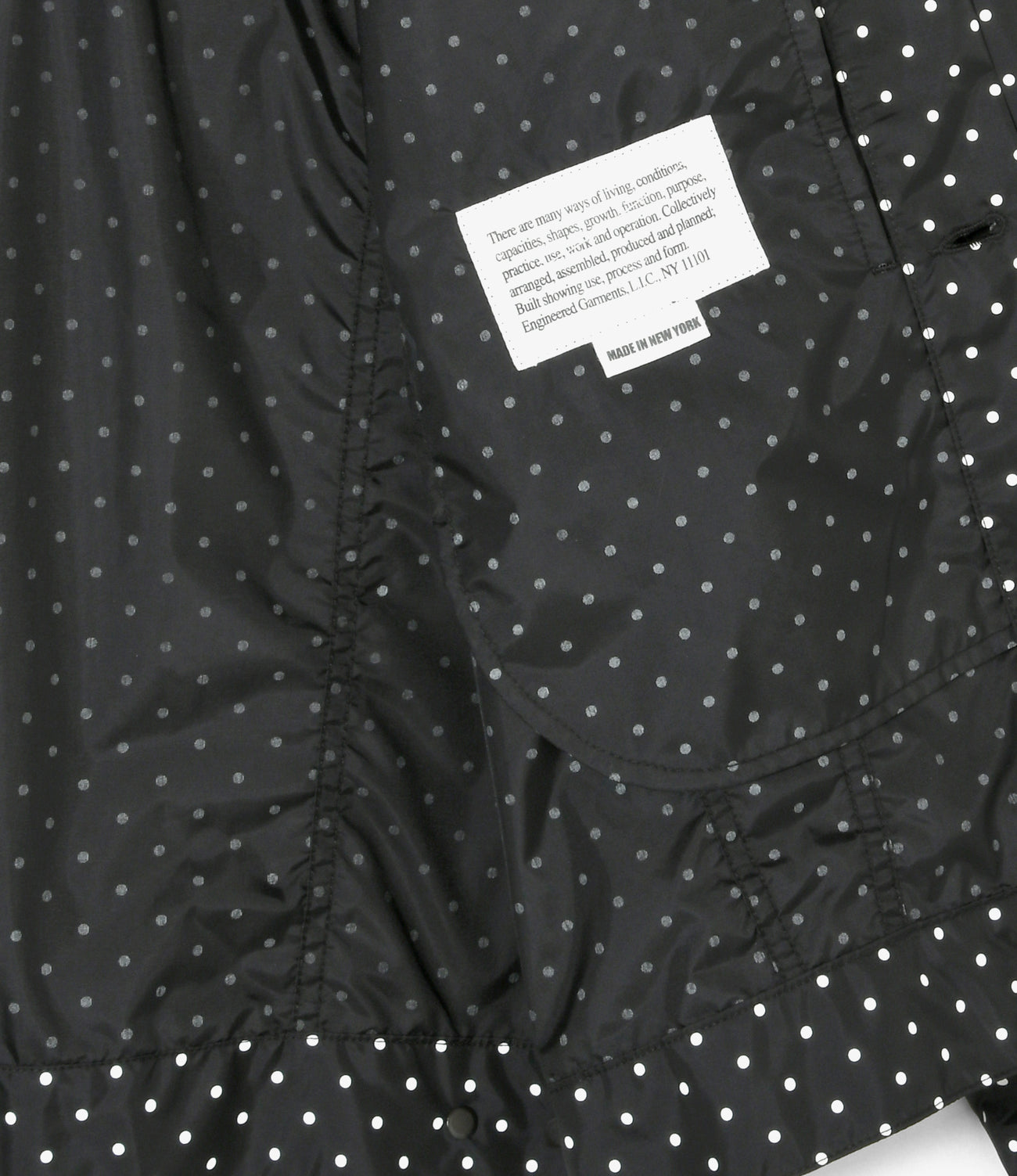 Type 5 Jean Jacket - Nylon Polka Dot Taffeta