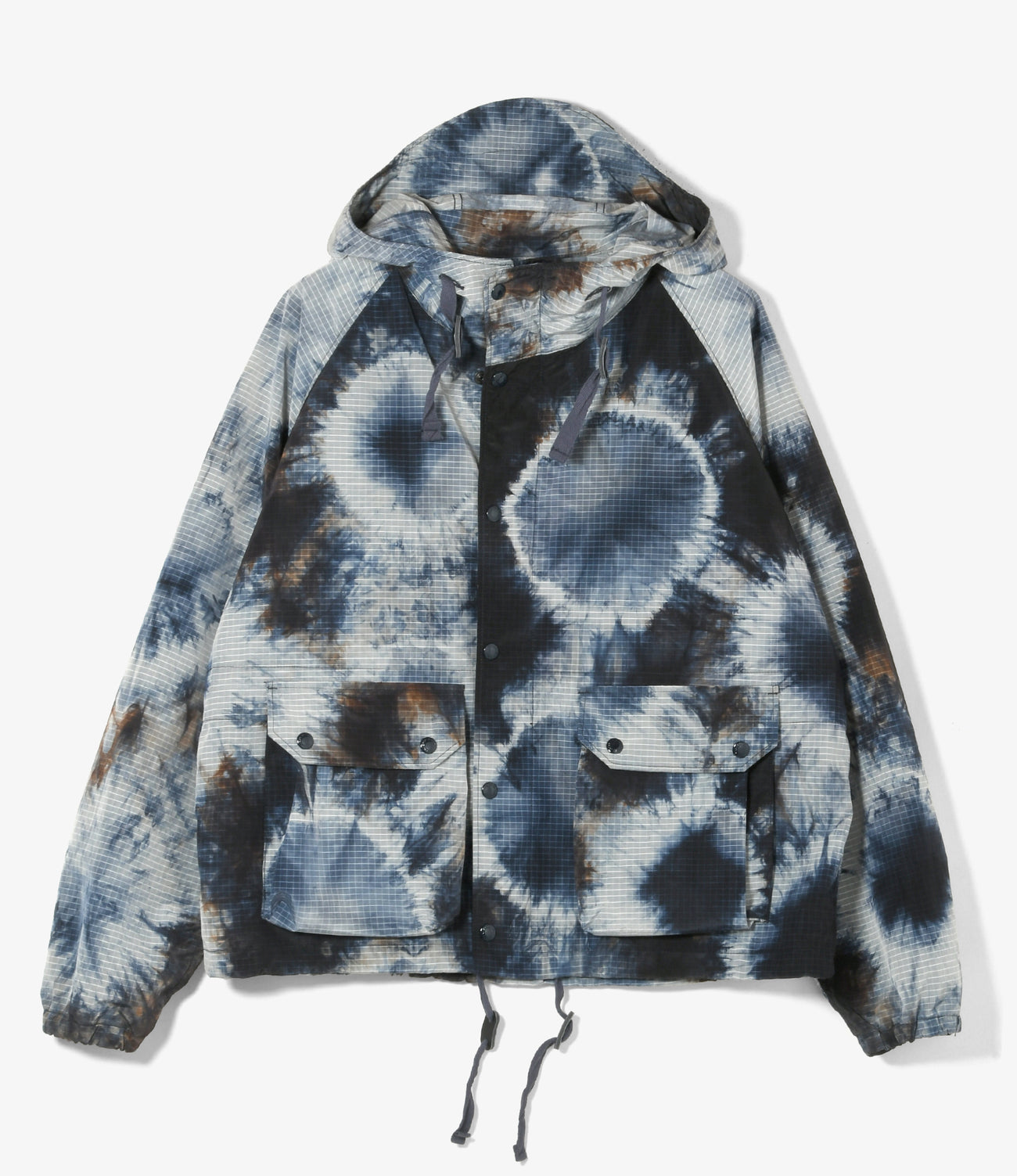 Lt Parka - Nylon Tie Dye Print Ripstop