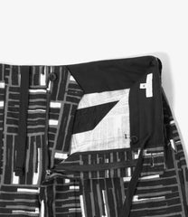 Fatigue Short - Cotton Tile Print Canvas
