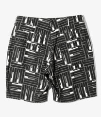 Fatigue Short - Cotton Tile Print Canvas