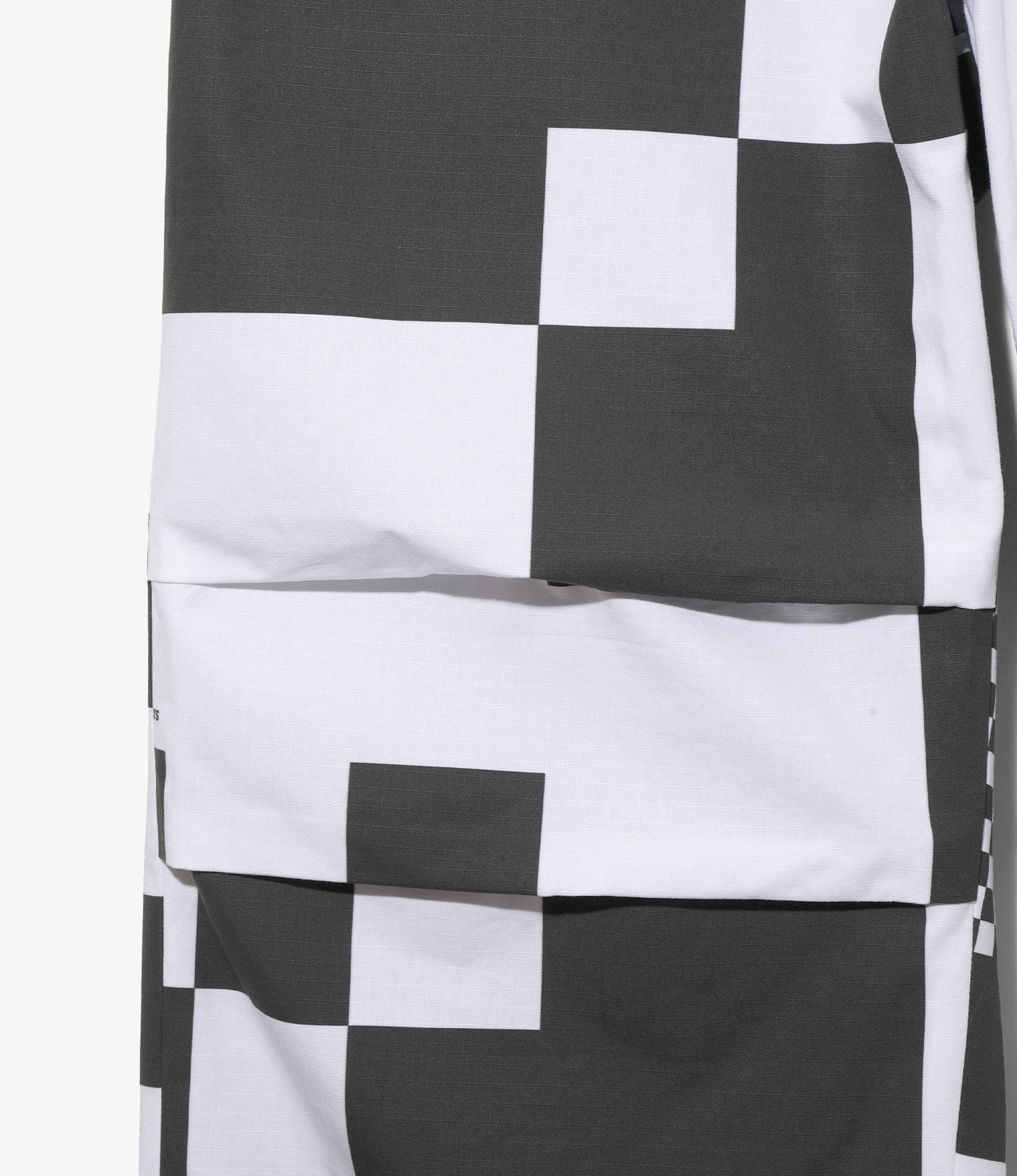Over Pant - Checker Print Cotton Ripstop
