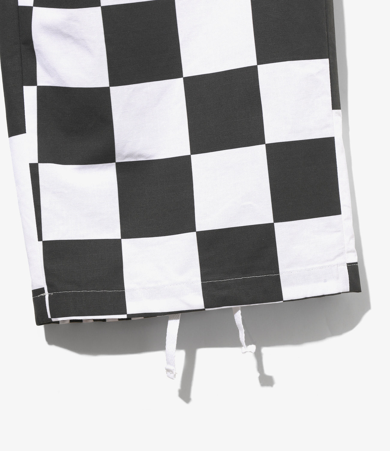 Over Pant - Checker Print Cotton Ripstop