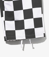 Over Pant - Checker Print Cotton Ripstop
