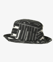 Porkpie Hat - CL Tile Print Canvas