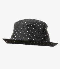 Porkpie Hat - Nylon Polka Dot Taffeta
