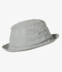 Porkpie Hat - Micro Houndstooth Tropical Wool