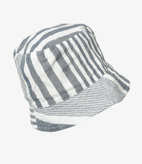 Bucket Hat - Stripe Cotton Chambray