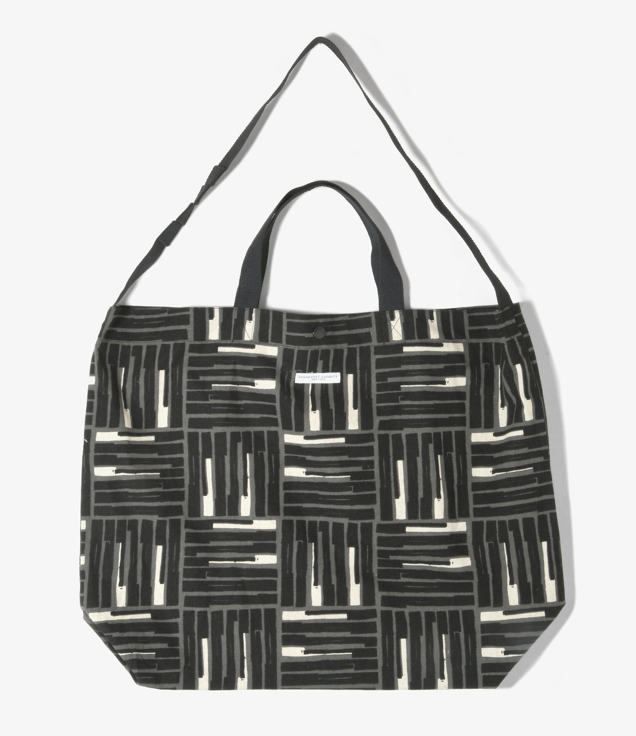 Carry All Tote - Cotton Tile Print Canvas