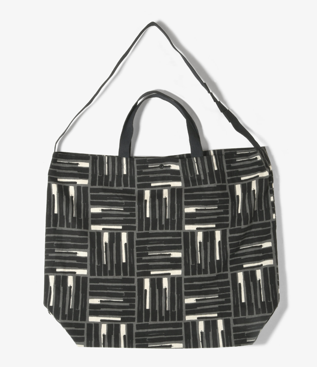 Carry All Tote - Cotton Tile Print Canvas