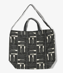 Carry All Tote - Cotton Tile Print Canvas