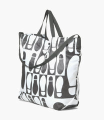 Carry All Tote - Foot Print Polyester Pilot Twill