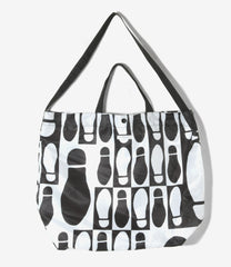 Carry All Tote - Foot Print Polyester Pilot Twill