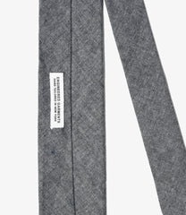 Narrow Tie - Cotton Chambray