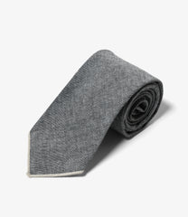 Narrow Tie - Cotton Chambray