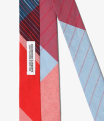 Narrow Tie - Cotton Big Madras Plaid