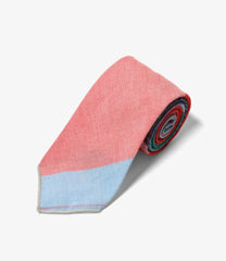 Narrow Tie - Cotton Big Madras Plaid