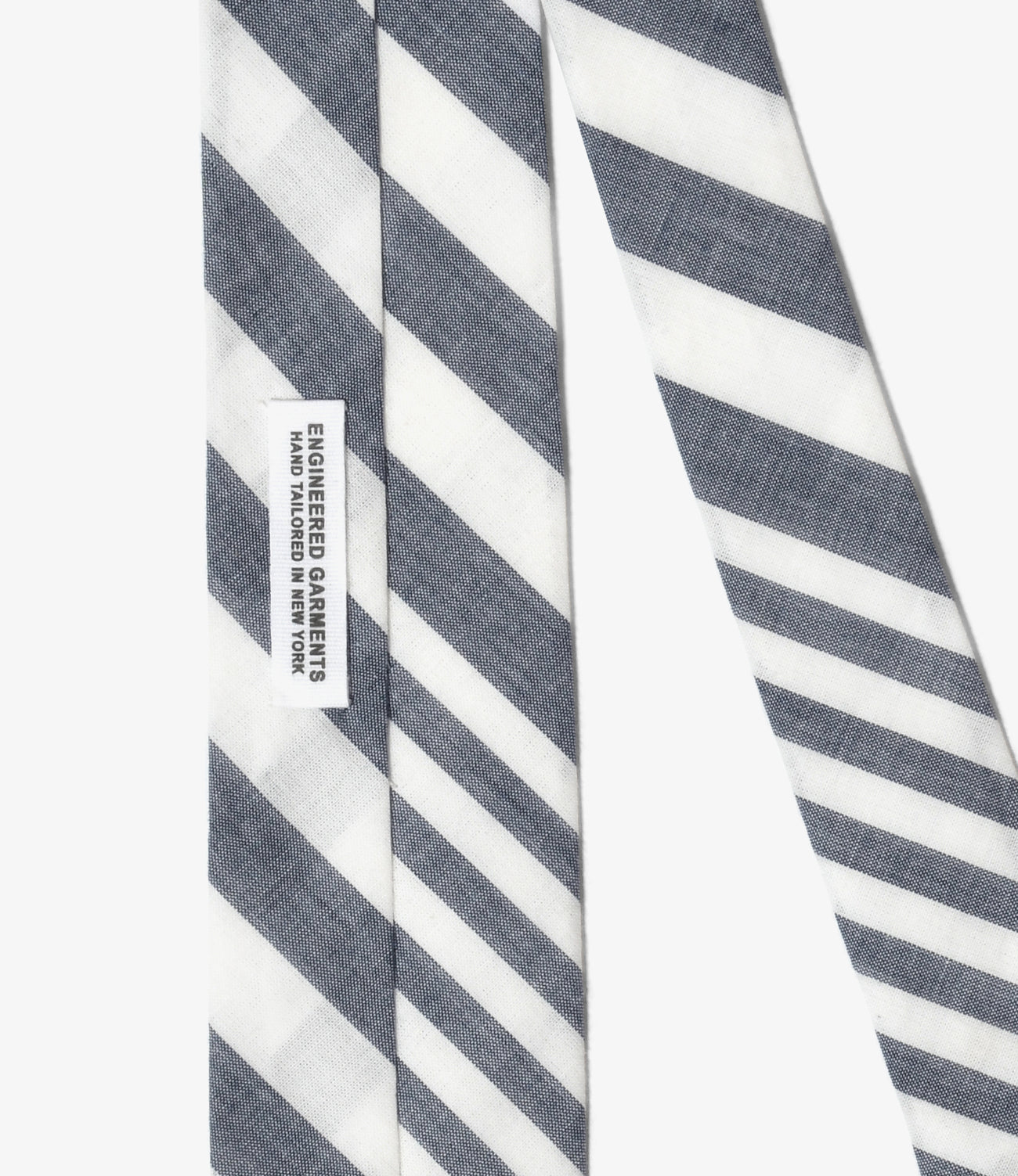 Narrow Tie - Stripe Cotton Chambray – NEPENTHES ONLINE STORE