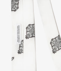 Narrow Tie - Cotton Ikat Print