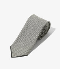 Narrow Tie - Micro Houndstooth Tropical Wool