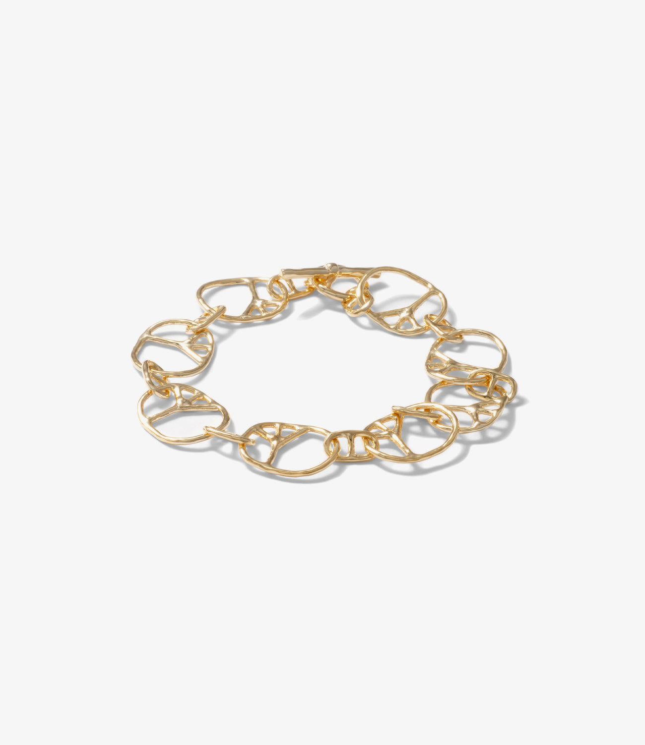 Peace Bracelet / Small - Gold Plate