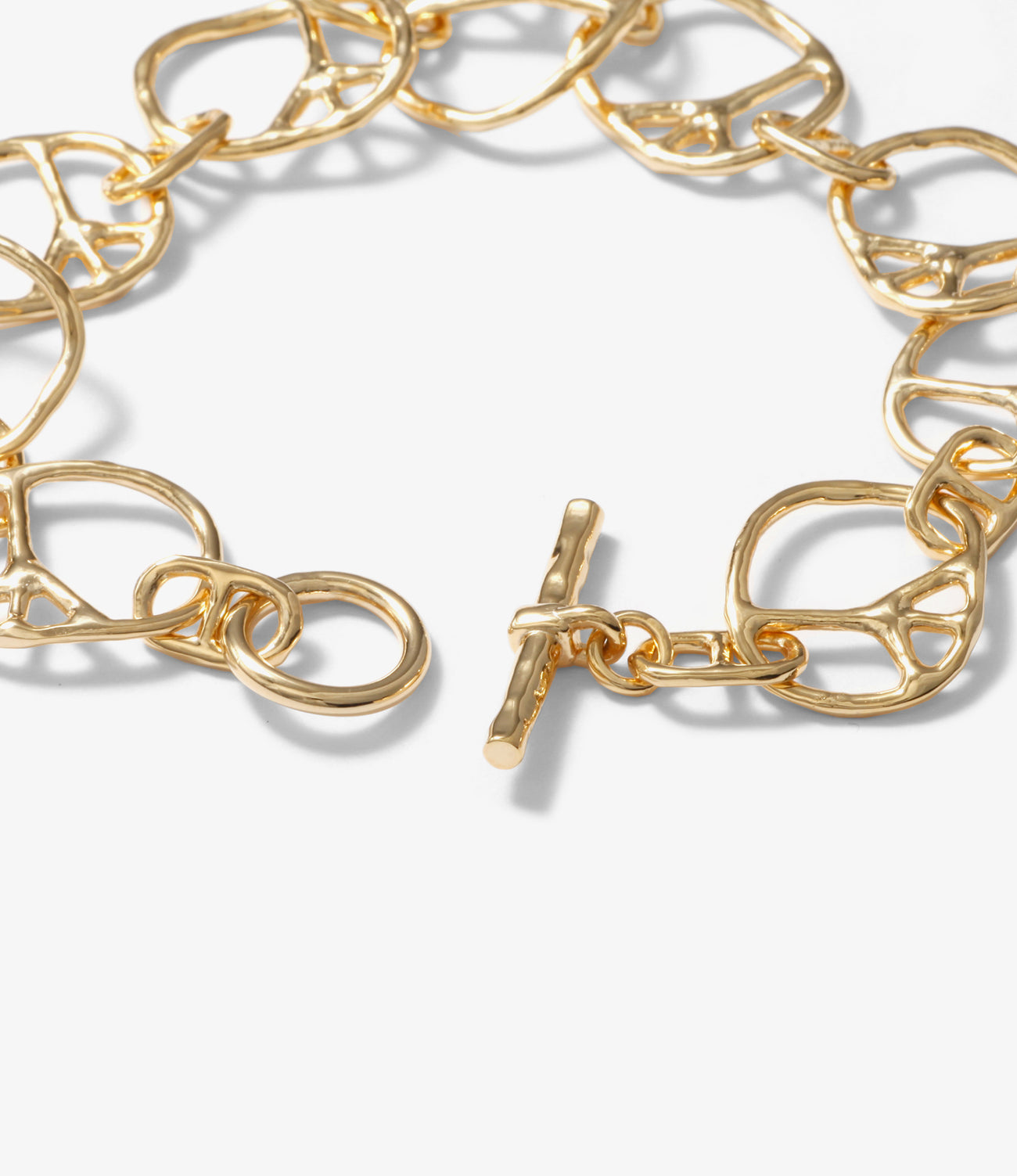 Peace Bracelet / Small - Gold Plate