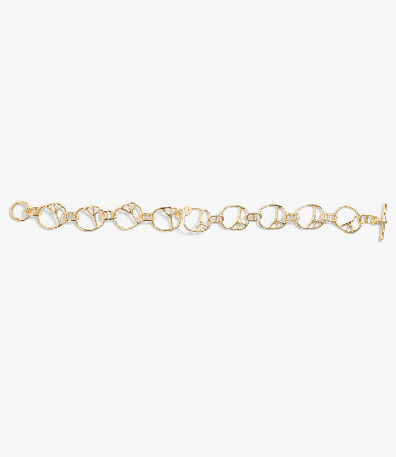 Peace Bracelet / Small - Gold Plate